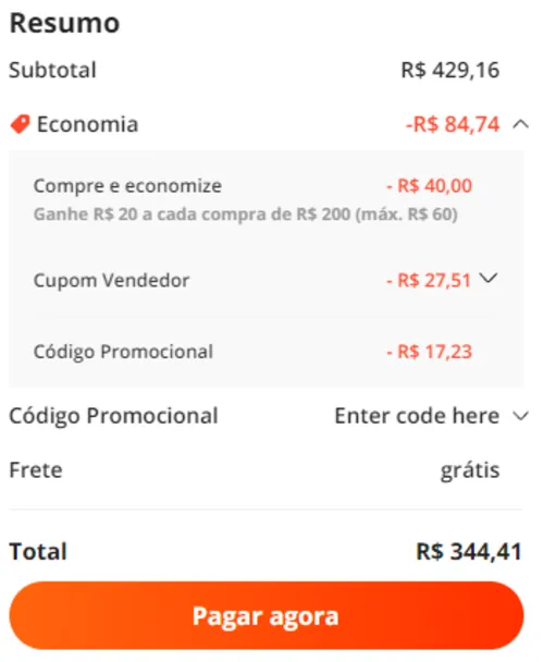 Imagem na descrição da promoção