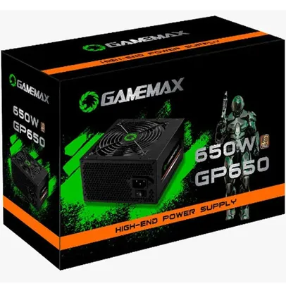 Fonte De Alimentacao 650w Gp650 2 Eps 80 Plus Bronze Gamemax | R$285