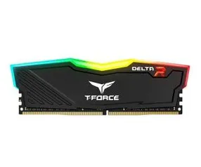 Memoria Team Group T-Force Delta 8GB (1x8) 2400MHz DDR4 Preta RGB, TF3D48G2400HC15B01