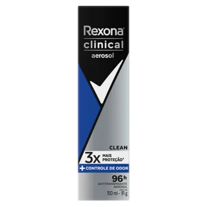 [Leve 6/ Cada R$ 11] Desodorante Antitranspirante Rexona Men Clinical Aerosol 150ml