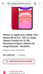 iPhone 11 128gb vermelho | R$4061