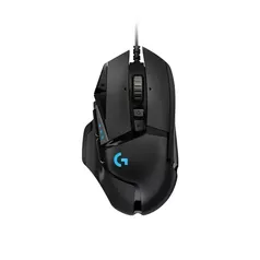[Taxa inclusa] Mouse Gamer Logitech G502 HERO com RGB LIGHTSYNC, Sensor HERO 25K, Ajustes de Peso e 11 Botões Programáveis