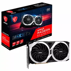 Placa de Vídeo MSI AMD Radeon RX 6750 XT Mech 2X OC, 12GB, GDDR6, FSR, Ray Tracing, RX 6750 XT MECH 2X 12G OC