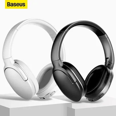 Fone de Ouvido Baseus Encok D02 Sem Fio - Bluetooth 5.3, 50h de Bateria e Dobrável