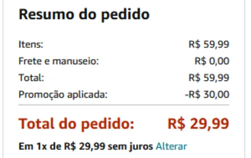 Imagem na descrição da promoção