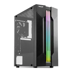 Gabinete Gamer TGT Flare, RGB, Lateral de Vidro, Preto, TGT-FLR-BK01