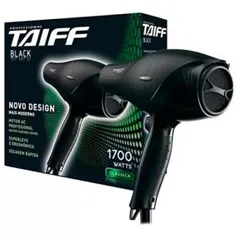 Secador de Cabelos Taiff Black com 1700w, 5 temperaturas e 2 velocidades - 110V