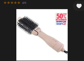 [BanQi R$119,50] Escova Secadora Britânia Soft BEC07R, 3 em 1