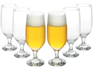 Conjunto de Taças de Vidro para Cerveja 6 Peças