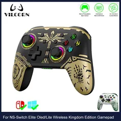 Controlador Gamepad sem fio para Nintendo, Oled, Lite, PC, Steam Deck, 6 eixos, Pro Switch, Elite, BT