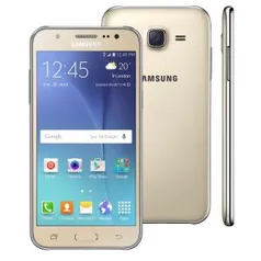 Smartphone Samsung Galaxy J5 Duos Dourado com Dual chip por R$ 568