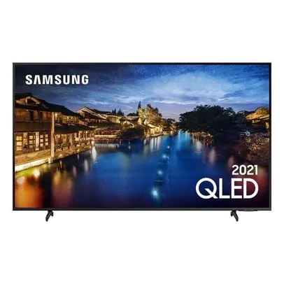 Samsung Smart Tv 55" Qled 4k 55q60a, Modo Game, Som Em Movimento Virtual, Tela Sem Limites, Design Slim R$4950