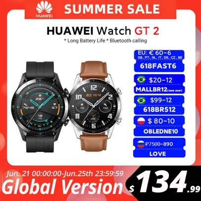Smartwatch Huawei Watch GT2 | R$663
