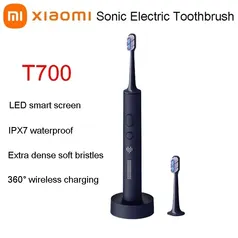 XIAOMI MIJIA T700 Escova de Dentes Elétrica Sônica, Clareamento Dental, Vibração Ultrassônica, Smart App, 