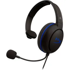 (APP)Headset Gamer HyperX Cloud Chat, Drivers 40mm, PS5 e PS4, P3, Preto e Azul - HX-HSCCHS-BK/AM