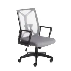 Cadeira Diretor Office Brasil Cadeiras Elegance Tela Mesh Cinza | R$410