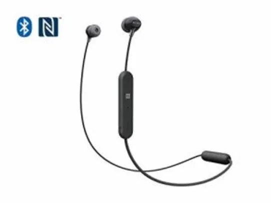 Fone de Ouvido InEar Bluetooth, Sony WI C300, Preto, Pequeno | R$189