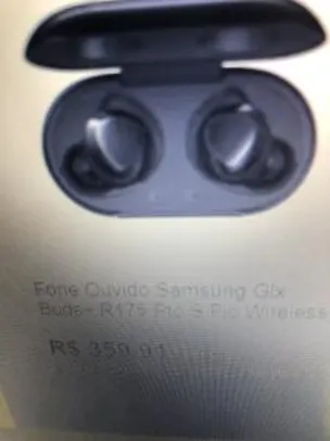 Fone Ouvido Samsung Glx Buds+ R175 Pto S/Fio Wireless | R$ 359
