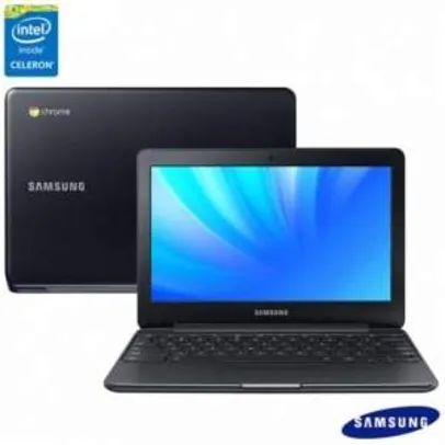 [FASTSHOP] Notebook Samsung, Intel® Celeron® N3050, 2GB, 16 GB, Tela de 11”, Chromebook 3- XE500C13-AD1BR - R$926