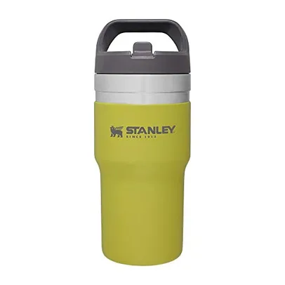 Saindo por R$ 120,71: Stanley Copo de aço inoxidável IceFlow com canudo, garrafa de água isolada a vácuo para casa, escritório ou carro, copo reutilizável com canudo à prov | Pelando