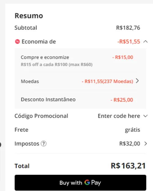 Imagem na descrição da promoção