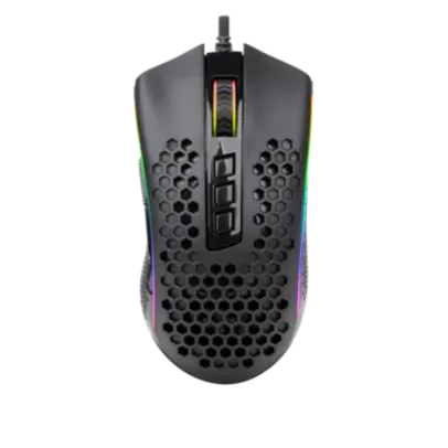 Mouse Gamer Redragon Storm, 12400DPI, 7 Botões Programáveis, RGB, Black, M808-RGB