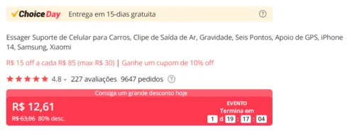 Imagem na descrição da promoção