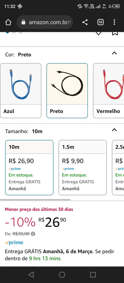 Imagem na descrição da promoção