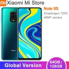 Xiaomi redmi note 9s 4gb 64gb/6gb 128gb Versão Global 48mp câmera 6.67" | R$ 1051