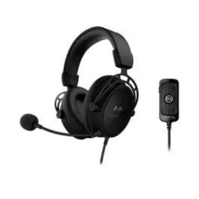 Headset Gamer HyperX Cloud Alpha S Blackout, 7.1 Surround, Drivers 50mm, Conexão 3,5mm e USB para PC e PS4, Preto - HX-HSCAS-BK/WW