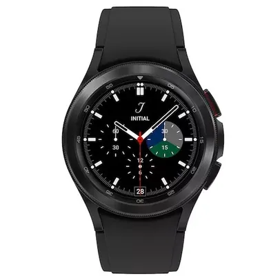 Smartwatch Samsung Galaxy Watch4 Classic BT 42mm Preto Tela Super AMOLED de 1.2", Bluetooth, Wi-Fi, GPS, NFC e Sensor de Frequência Cardíaca Óptica