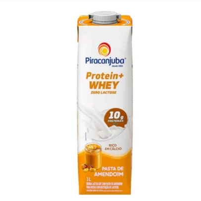 [C. Ouro] Bebida Láctea Piracanjuba Protein + Whey - Zero Lactose 1L | R$5,28