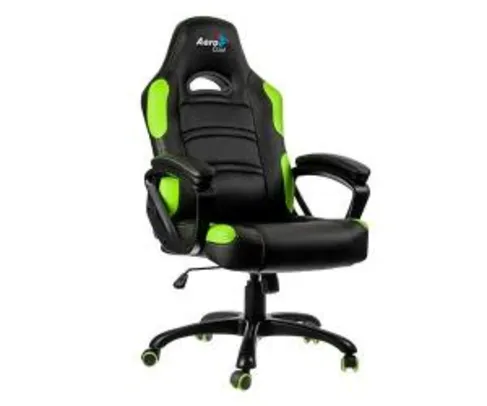 Cadeira Gamer Aerocool AC80C Preta e Verde - R$499