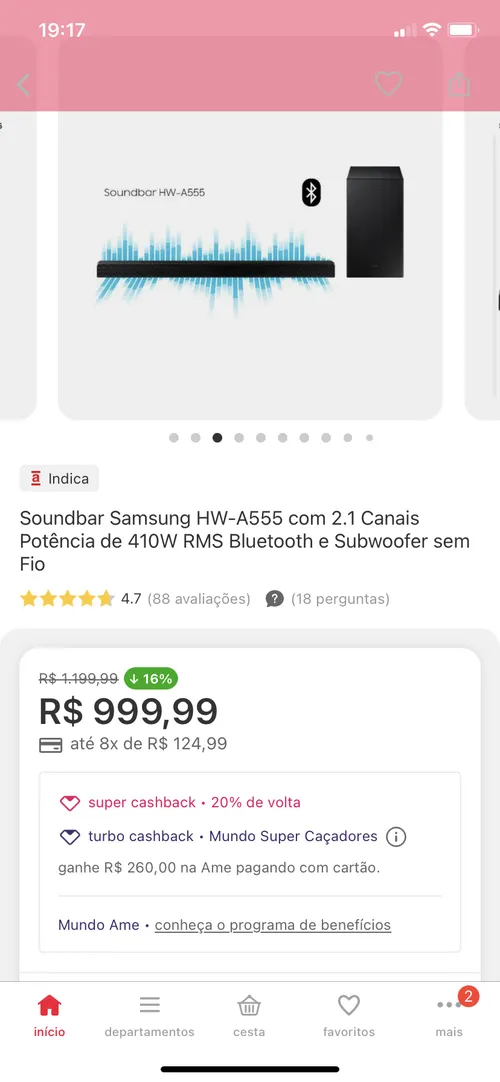 Imagem na descrição da promoção