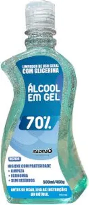 Alcool Em Gel 70% - 460G/500Ml, Radnaq R$ 11