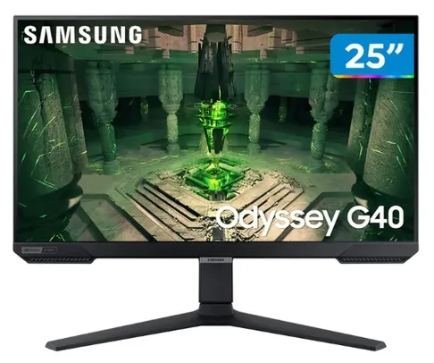 [Ouro] Monitor Gamer Samsung Série G40 Odyssey 25” - Full HD 240Hz + BRINDES