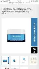 Hydro boost water gel hidratante | R$ 30