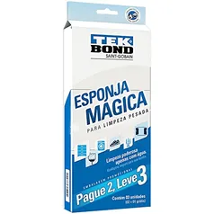 (SUPER R$ 11,00) Esponja Mágica, Tekbond, Branco