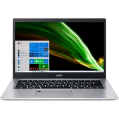 Notebook Acer Aspire 5 A514-54-30RG i3 11ª 8GB 512GB SSD 14" FHD IPS