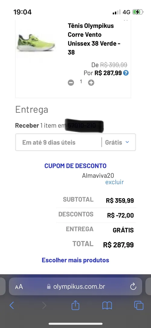 Imagem na descrição da promoção