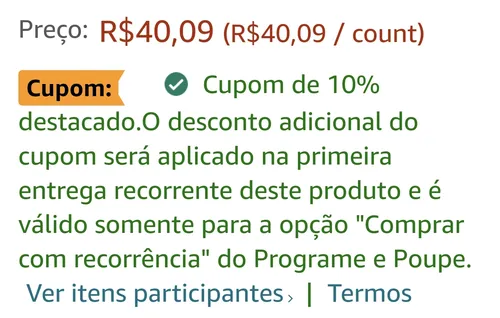 Imagem na descrição da promoção