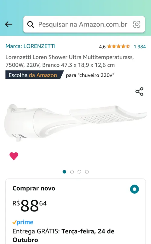 Imagem na descrição da promoção