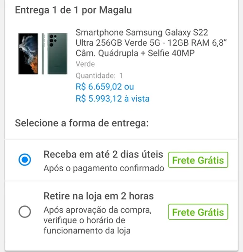 Imagem na descrição da promoção