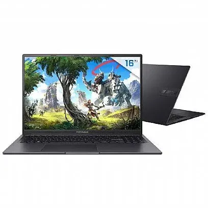 Foto do produto Notebook Asus Vivobook 16x K3605ZF-N1420W - Intel I5 12500H, Ram 40GB, Ssd 2TB, GeForce RTX 2050, Tela 16" WUXGA Ips 120Hz, Windows 11 - Indie Black