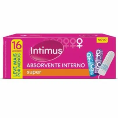 Absorvente Intimus Interno - 16 unidades | R$6