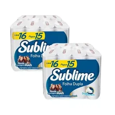 Papel Higiênico Folha Dupla Sublime 32 Rolos