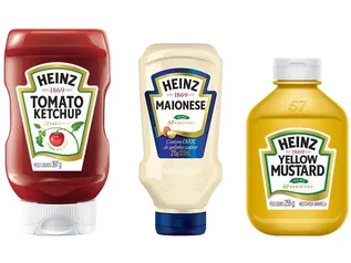 Kit Tradicional Heinz 03 Unidades Ketchup - 397g + Maionese 215g + Mostarda Amarela 255g 