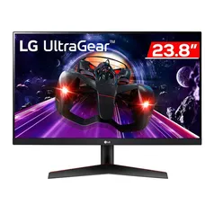 Monitor Gamer LG UltraGear, 23.8 Pol IPS, FHD, 1ms, 144Hz, FreeSync Premium, HDMI/VGA, 24GN600-B