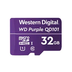 Cartão Micro SD WD Purple 32GB 16TBW Intelbras