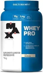 WHEY PRO CONCENTRADO (1KG) - MAX TITANIUM - Baunilha…